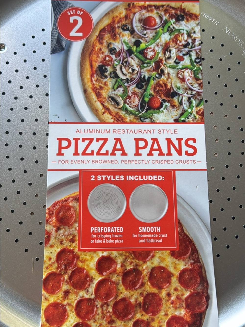 Pizza pans - set of 2 - Nordic ware